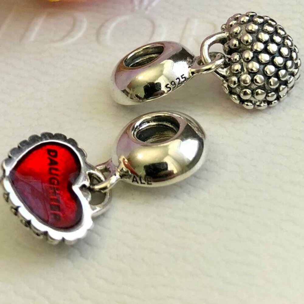 Pair of 2 Mother and Daughter You & Me PANDORA Charms Family Autumn Fall Travel